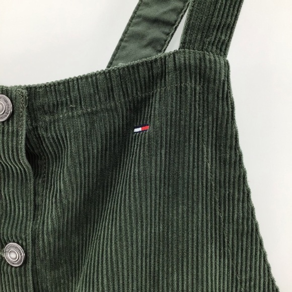 Tommy Hilfiger Green Corduroy Overall Dress - Picture 5 of 12